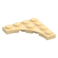 Plate Special 4 x 4 with 3 x 3 Quarter Round Cutout (Tan)