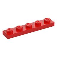 Plate 1 x 5 (Red)