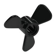 Propeller 3 Blade 3 Diameter with Pin Hole (Black)