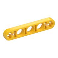 Technic Beam 1 x 5 Thin with Axle Holes on Ends (Yellow)