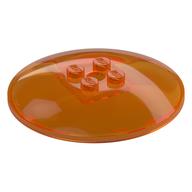 Dish 6 x 6 Inverted (Radar) with Solid Studs (Trans-Orange)