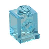 Brick Special 1 x 1 with Headlight (Trans-Light Blue)