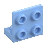 Bracket 1 x 2 - 2 x 2 Inverted (Bright Light Blue)