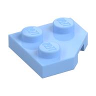 Wedge Plate 2 x 2 Cut Corner (Bright Light Blue)