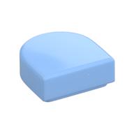 Tile Round 1 x 1 Half Circle (Bright Light Blue)