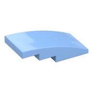 Brick Curved 4 x 2 No Studs (Bright Light Blue)