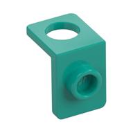 Minifig Neckwear Bracket [One Stud] - Reinforced (Dark Turquoise)