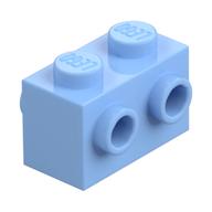 Brick Special 1 x 2 with Studs on 2 Sides (Bright Light Blue)