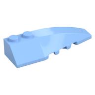 Brick Wedged, Curved 6 x 2 Right, Inner Ridges (Bright Light Blue)