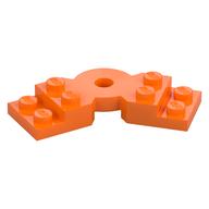 Plate Angled 2 x 2 with Step and Hole in Center (Orange)