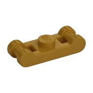 Plate Special 1 x 1 with Handle on 2 Ends (Pearl Gold)