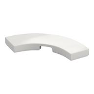 Tile 3 x 3 Curved, Macaroni (White)