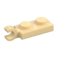 Plate Special 1 x 2 with Clip Horizontal on End (Tan)