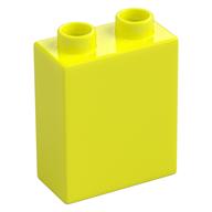 Duplo Brick 1 x 2 x 2 with Bottom Tube (Vibrant Yellow)
