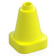 Duplo Cone 2 x 2 Square Base (Vibrant Yellow)