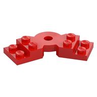Plate Angled 2 x 2 with Step and Hole in Center (Red)