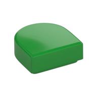 Tile Round 1 x 1 Half Circle (Bright Green)