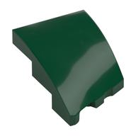 Brick Wedged, Curved 3 x 2 with Stud Notch Left (Dark Green)