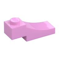 Brick Curved, 3 x 1 with 1/3 Inverted Cutout (Bright Pink)