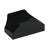 Brick Wedged, Curved 1 x 2 x 2/3 No Studs, Wing End (Black)