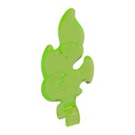 Wave / Flame with Clip (Trans-Bright Green)