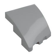 Brick Wedged, Curved 3 x 2 with Stud Notch Left (Light Bluish Gray)