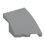 Brick Wedged, Curved 3 x 2 with Stud Notch Right (Light Bluish Gray)