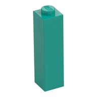 Brick 1 x 1 x 3 (Dark Turquoise)