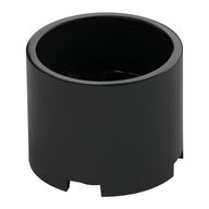Brick Round 3 x 3 x 2 Recessed Center with 2 x 2 Studs and Axle Hole (Black)