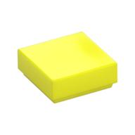 Tile 1 x 1 with Groove (Vibrant Yellow)