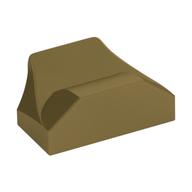 Brick Wedged, Curved 1 x 2 x 2/3 No Studs, Wing End (Metallic Gold)
