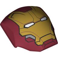 Large Figure Face 4 x 5 x 1 2/3 with Iron Man Face Print (Dark Red)