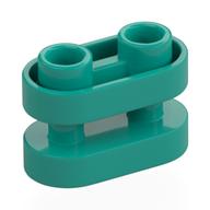 Brick Special 1 x 2 Rounded with Center Bars (Dark Turquoise)