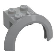 Wheel Arch, Mudguard 4 x 2 1/2 x 2 with 2 x 2 Plate (Light Bluish Gray)