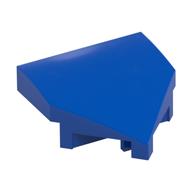 Brick Wedged, Curved 2 x 2 with Stud Notches (Blue)