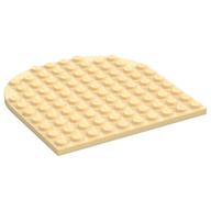 Plate 10 x 10 with Rounded End (Tan)