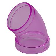 Tube, Slide Curved 45deg (Trans-Dark Pink)