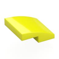 Brick Curved 2 x 2 x 2/3 (Vibrant Yellow)