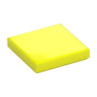 Tile 2 x 2 with Groove (Vibrant Yellow)