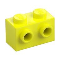 Brick Special 1 x 2 with 2 Studs on 1 Side (Vibrant Yellow)