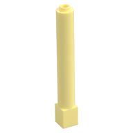 Support Round 1 x 1 x 6 Solid Pillar (Bright Light Yellow)
