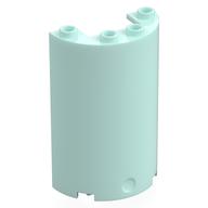 Cylinder Half 2 x 4 x 5 with 1 x 2 cutout (Light Aqua)