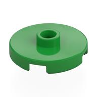 Plate Special Round 2 x 2 with Center Stud (Jumper Plate) (Bright Green)
