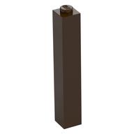Brick 1 x 1 x 5 with Solid Stud (Dark Brown)