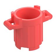 Trash Can with 4 Cover Holders (Coral)