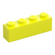 Brick 1 x 4 (Vibrant Yellow)