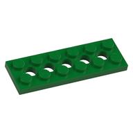 Technic Plate 2 x 6 [5 Holes] (Green)