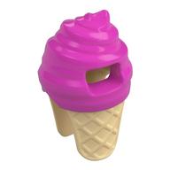 Costume Ice Cream Suit with Tan Cone Pattern (Dark Pink)