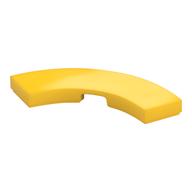 Tile 3 x 3 Curved, Macaroni (Yellow)