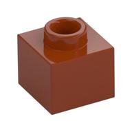Plate 1 x 1 x 2/3 with Open Stud (Dark Orange)